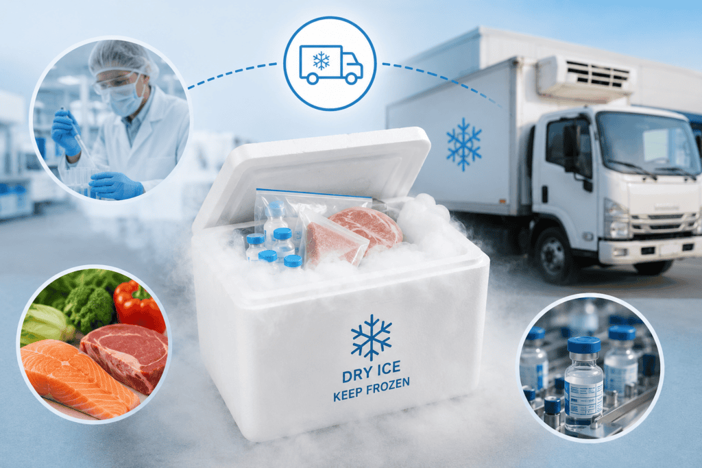 How Businesses Use Cold Chain Dry Ice Solutions to Reduce Product Spoilage