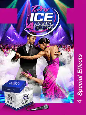 Dry ice special effects for parties and events with vibrant lighting.